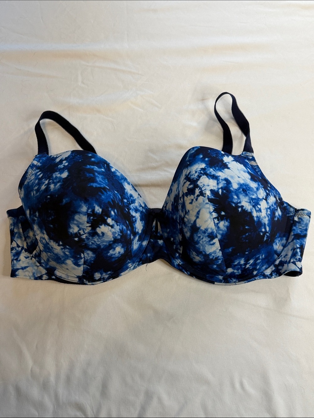 torrid Blue & White Tie-Dye Underwire Bra